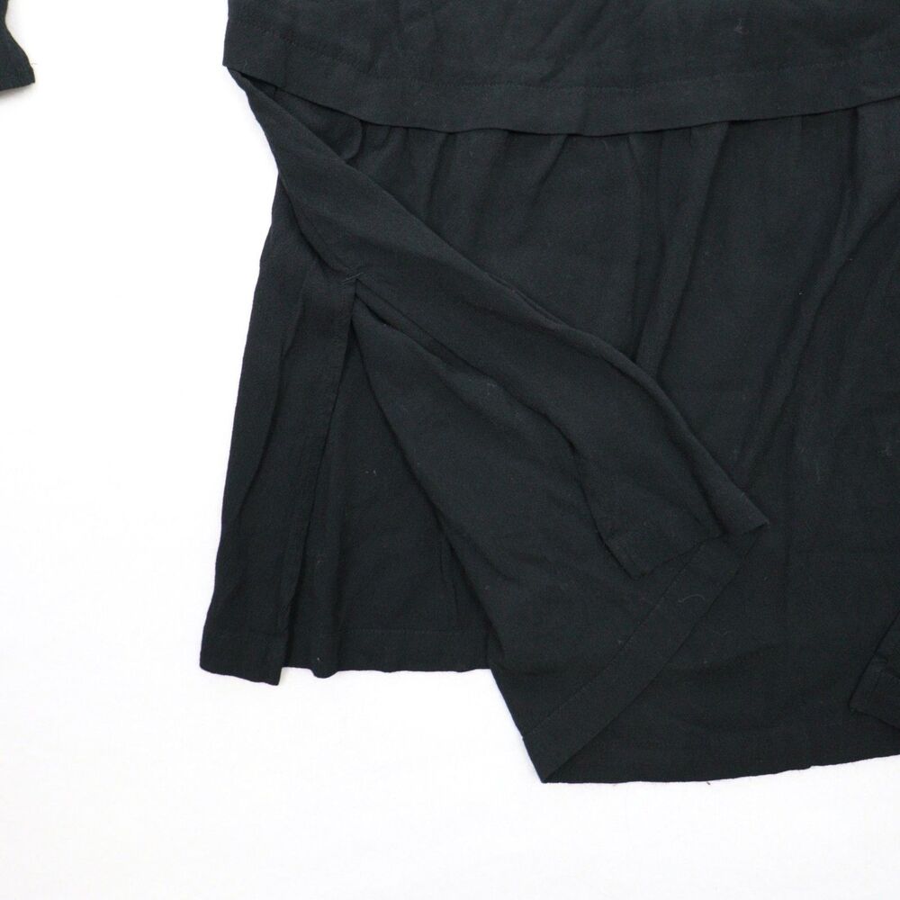 J.Jill Black Long Sleeve Dress Womens Sz S 100% Rayon Lagenlook Midi Breathable - Picture 9 of 9